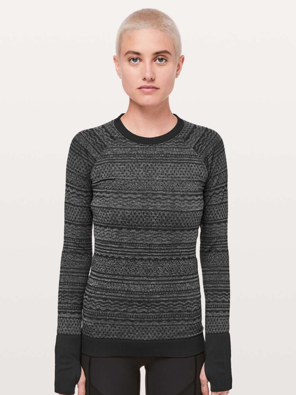 Lululemon Rest Less Pullover in Black / White - 6/8